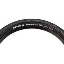 Load image into Gallery viewer, FASTR REACT BLK LBL Bike Tire Folding Bead, Black
